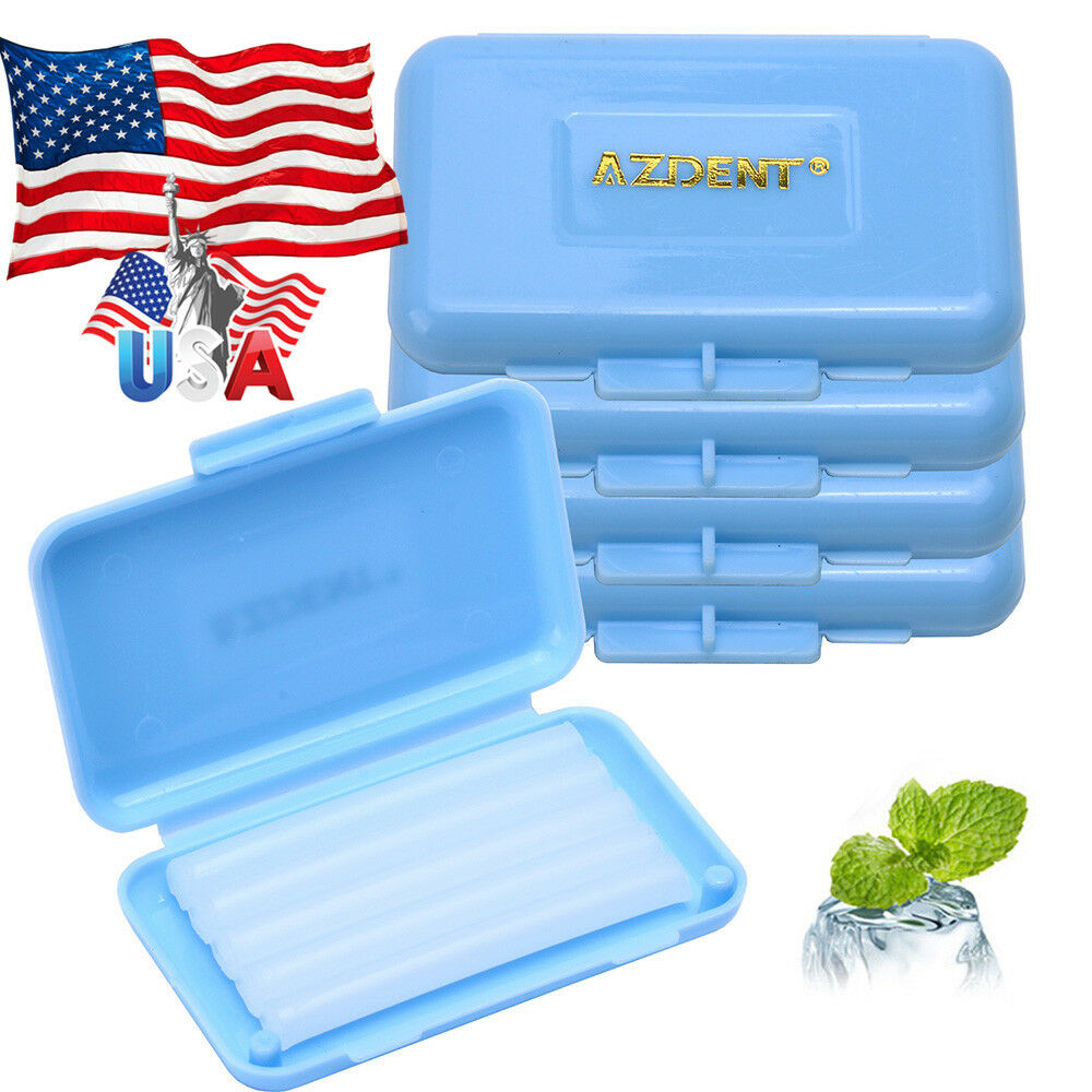 20Packs Dental Orthodontic Wax Mint Scent Blue for Brace Bracket Gum Irritation