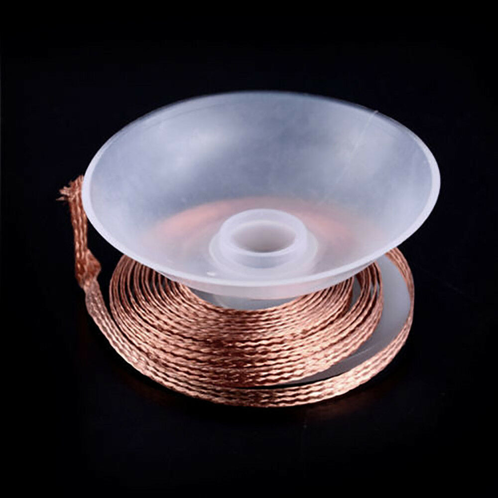 5 Ft 3.50 mm Solder Wick Remover Desoldering Braid Wire Sucker Cable Fluxed Flux