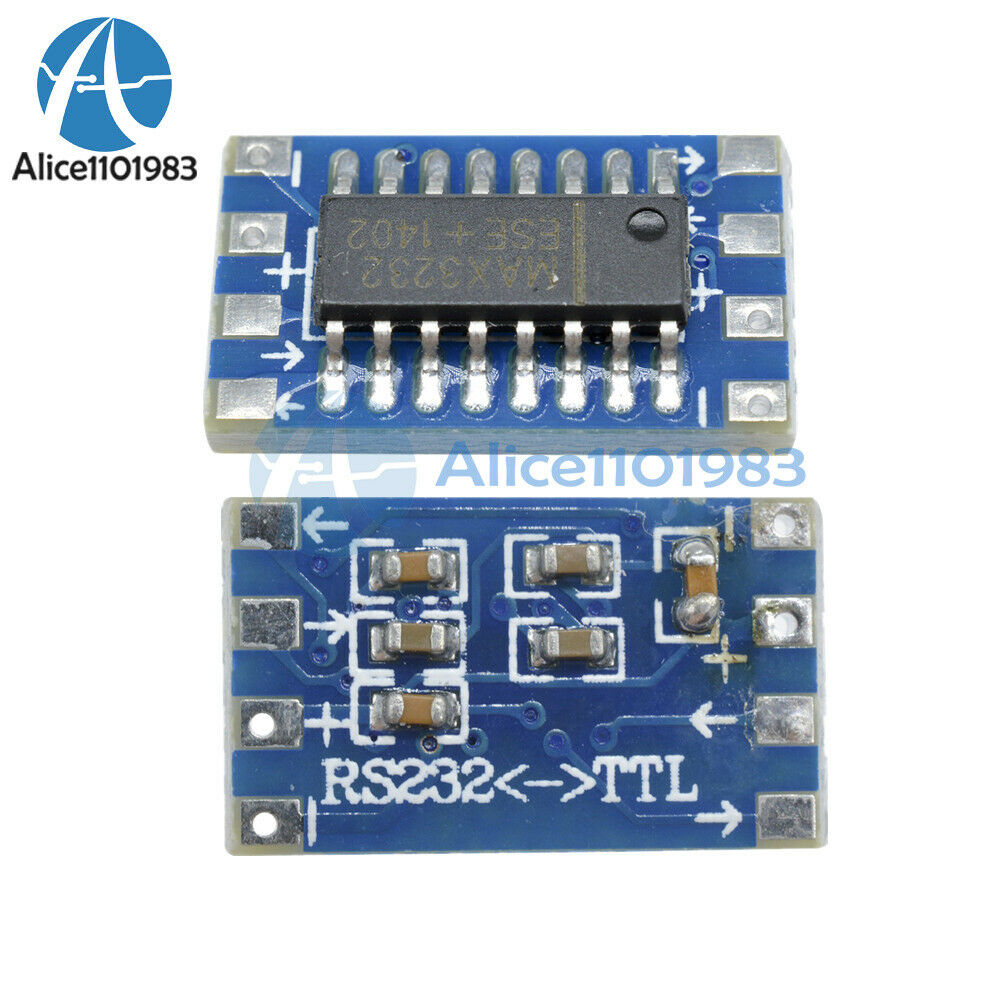 2PCS Serial Port RS232 to TTL Converter Adaptor Module Board MAX3232 115200bps