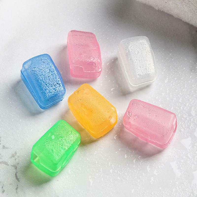 5Pcs Portable Toothbrush Head Cover Case for Travel Hiking Camping Box Case