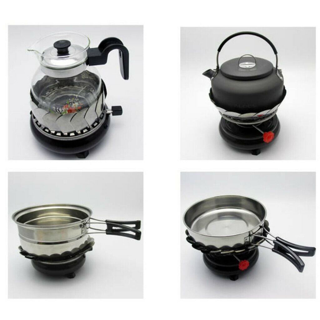 Ultralight Outdoor Camping Stove, Portable 300ML Alcohol Stove for Backpacking