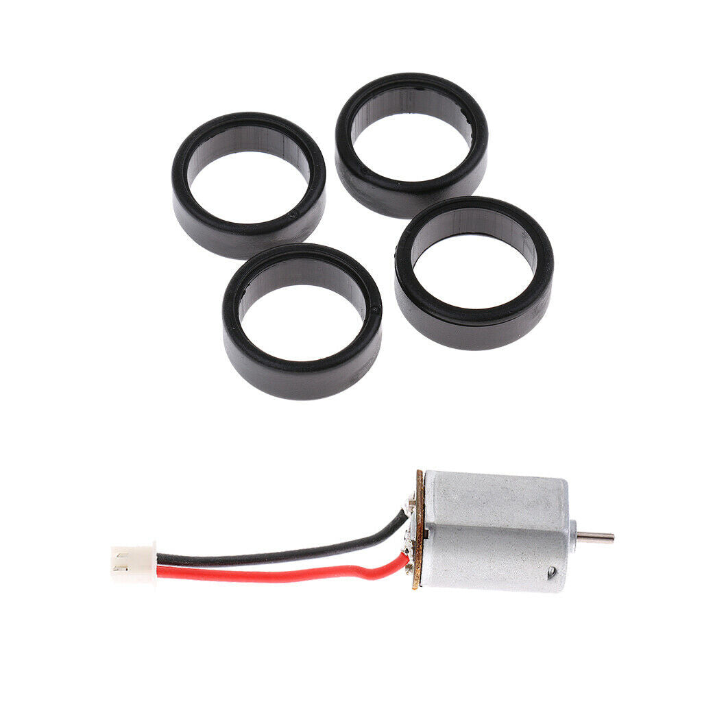4pcs Wheel Tires + Engine Motor for WLtoys K969 K989 1/28 RC Drift Car Parts
