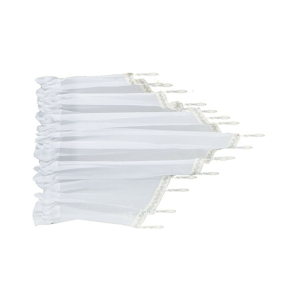 Pure Color Curtain Triangle Curtain Window Bedroom Curtain White