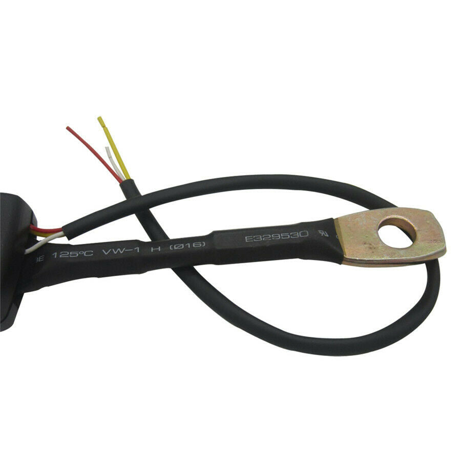 7/8'' Car SUV Front Seat Belt Buckle Socket Plug Connector & Wire Warning Cable
