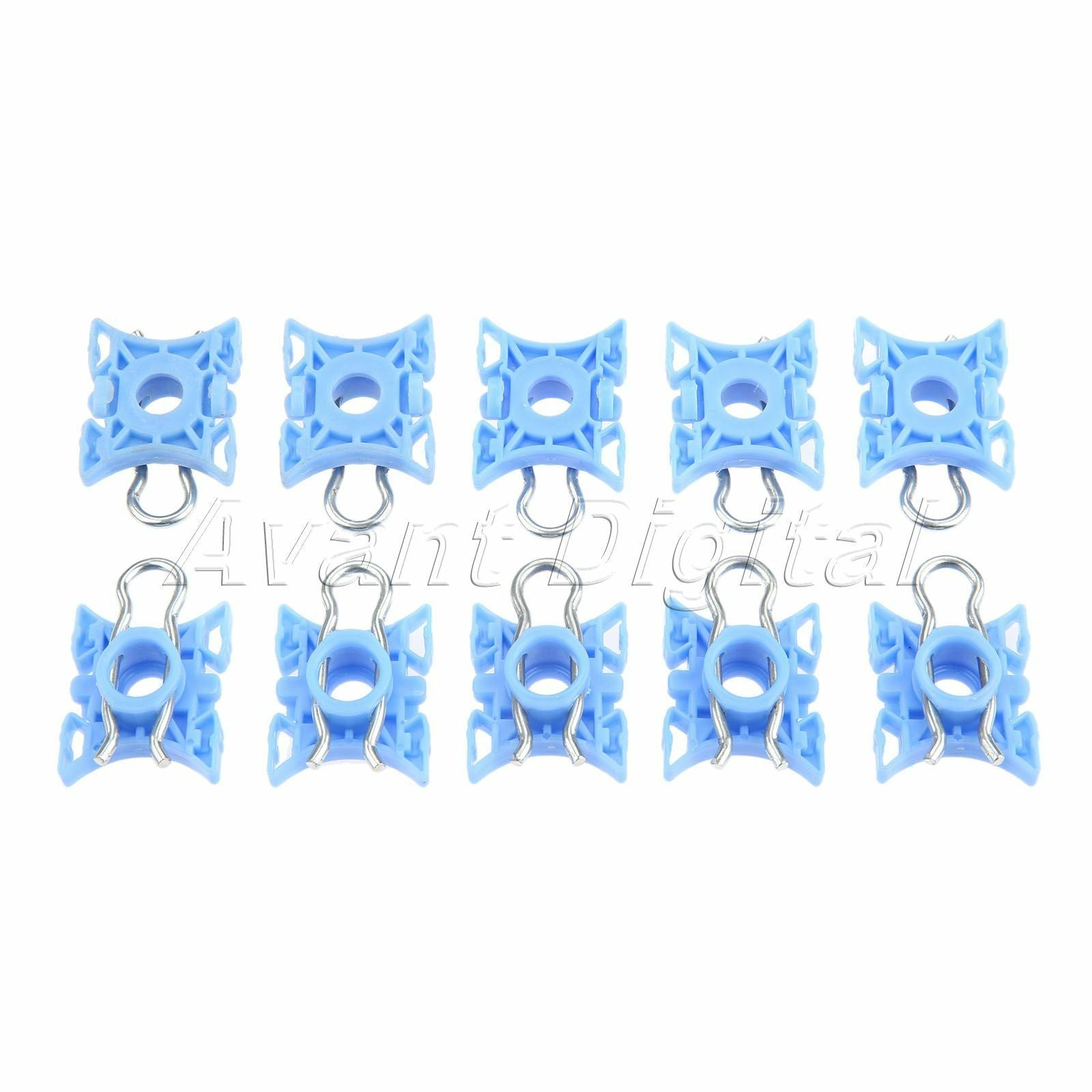 10PC Auto Car Window Regulator Repair Clips 3509416 Plastic Blue For E32 E34