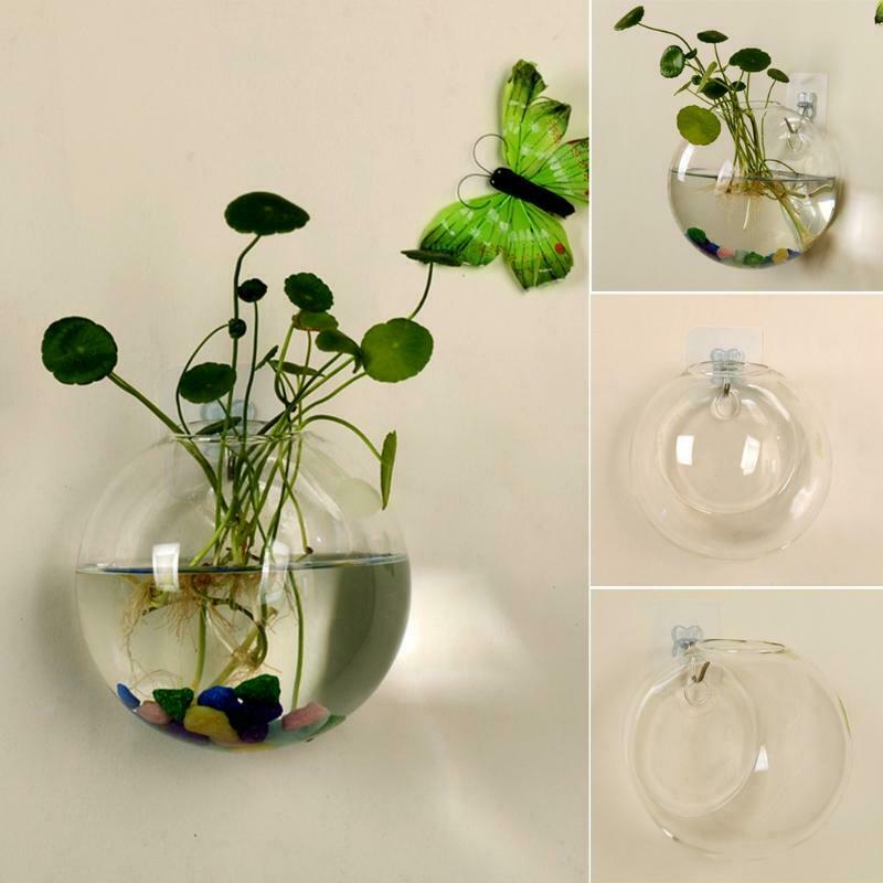 Wall Hang Glass Flower Planter Vase Terrarium Container Home Garden Decor Ball