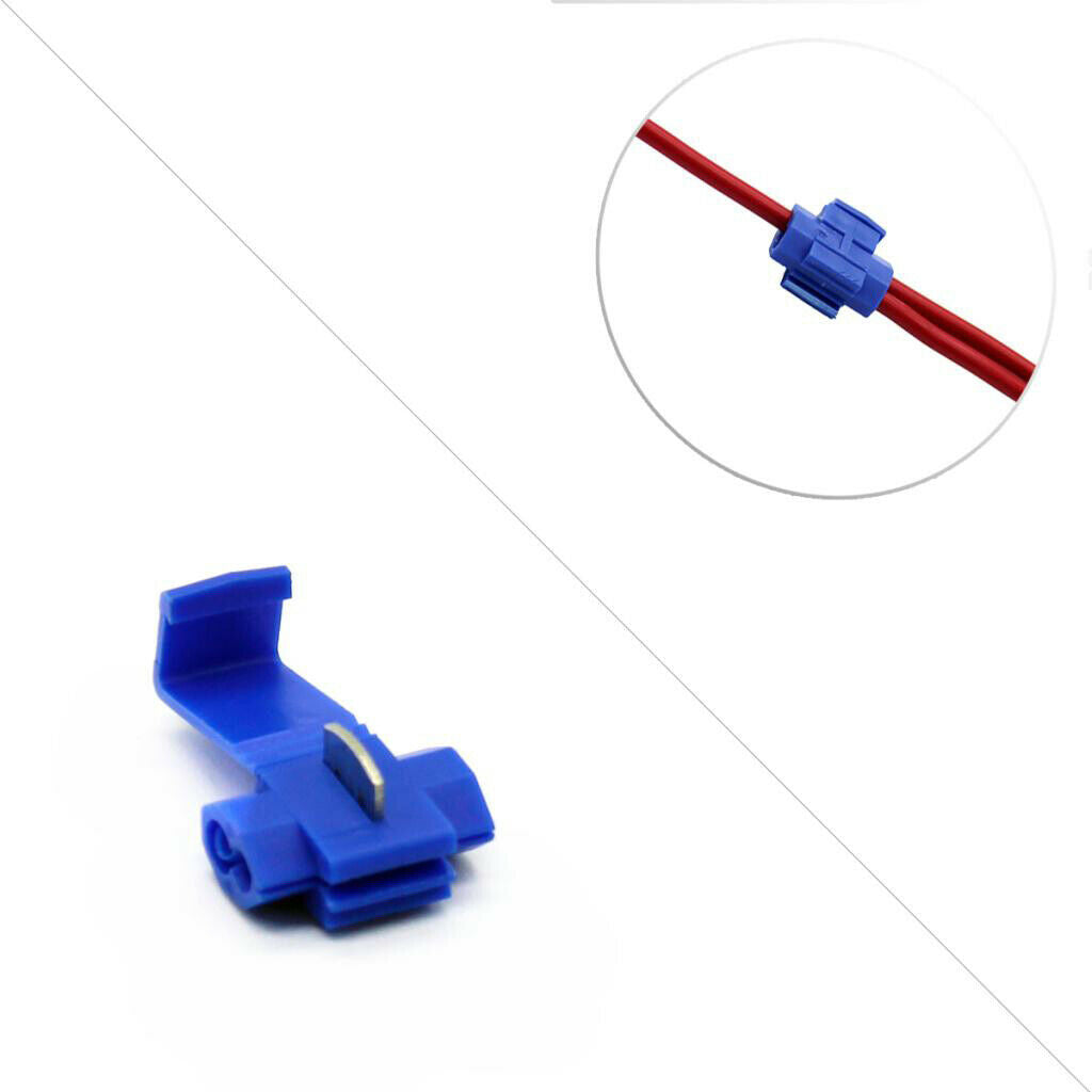 50Pieces Electrical Quick Splice Cable Connector Lock 14-16AWG Wire Terminal