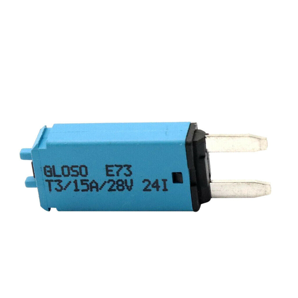 2 Pieces 12-24V Car Boat Circuit Breaker Samll Blade Fuse Resettable 15A+25A