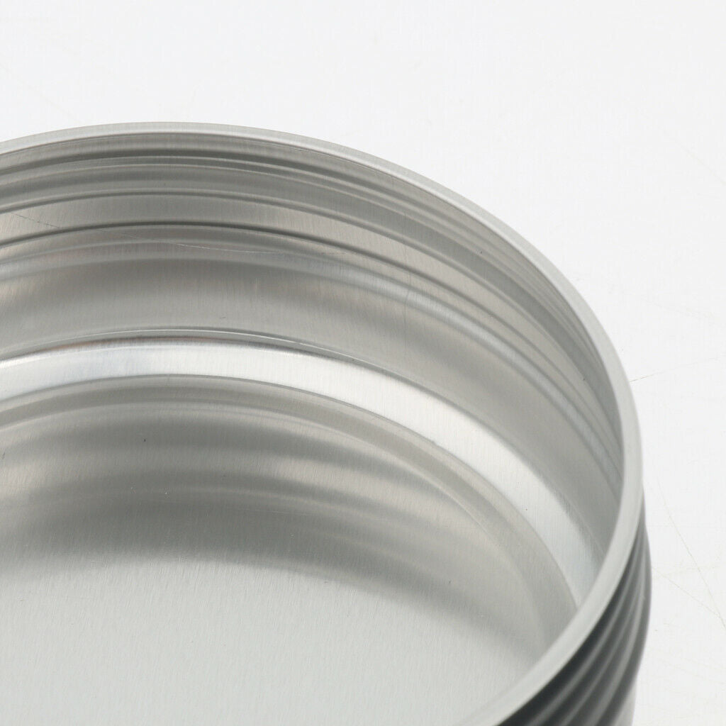 60pcs Mini Metal Tin Jars Screw Top Cans Food Candle Box with Lids Black