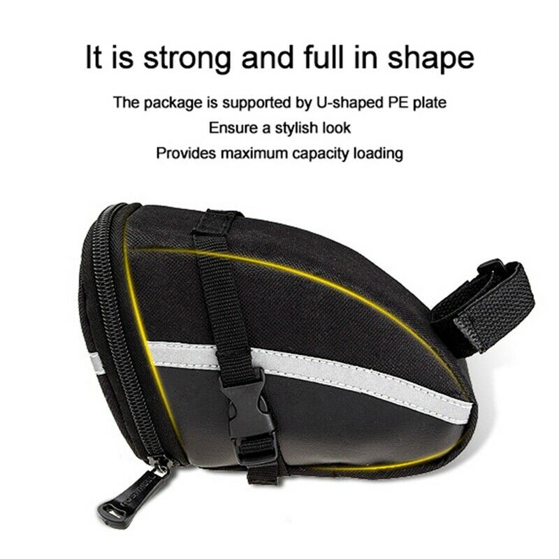 Bicycle Tail Bag MTB Road Bike Seat Cushion Bag Cycling Rear Seat Bag Glue-FU8K1