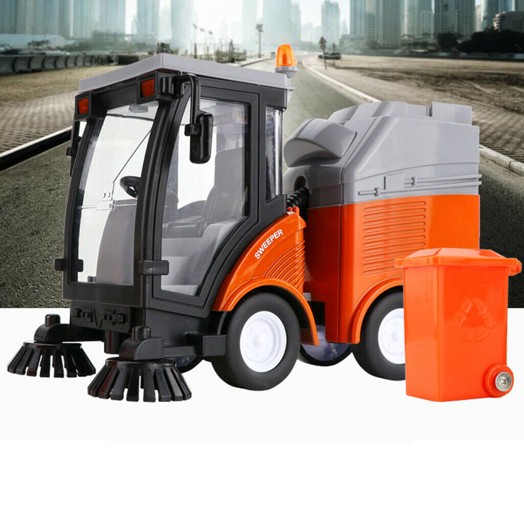 Road Sweeper Cleaning Car Garbage Truck Simulation Sound Sanitation Car Toys