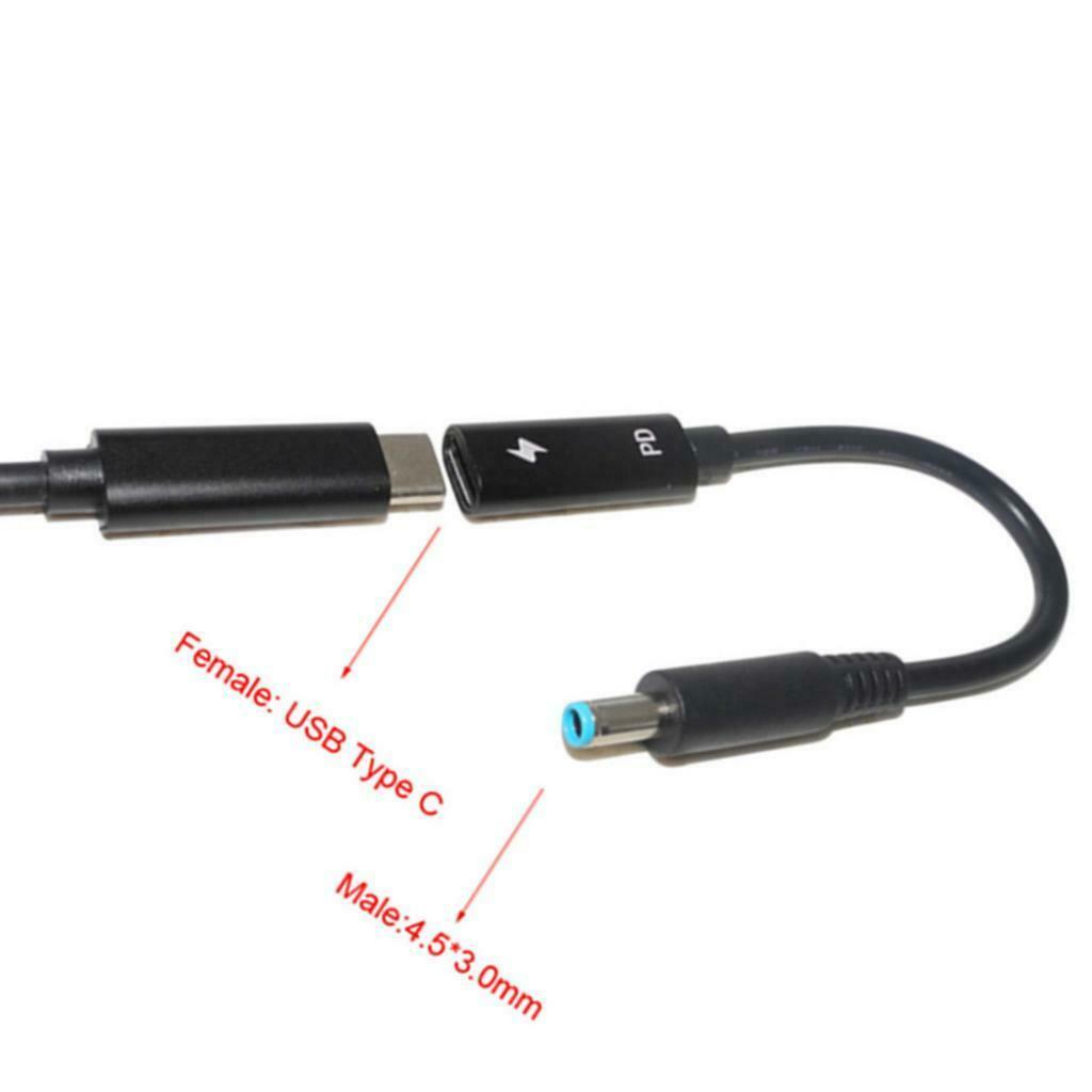4530 Male To Type-C Bus With PD Chip Laptop Adapter Power Charger Connector