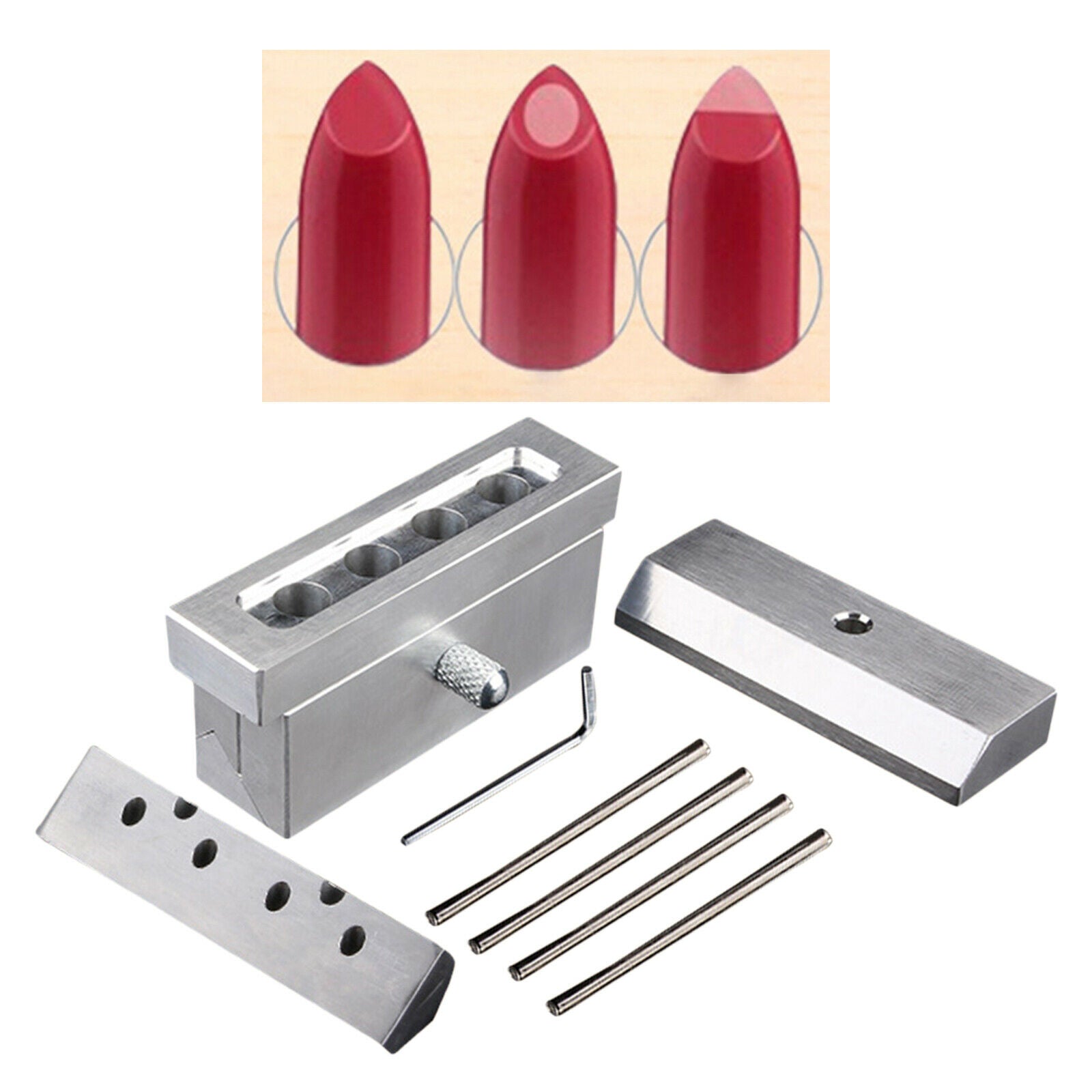 DIY Lipstick Mold Beak Shape Lip Balm Fill Molding Tool Container Kits