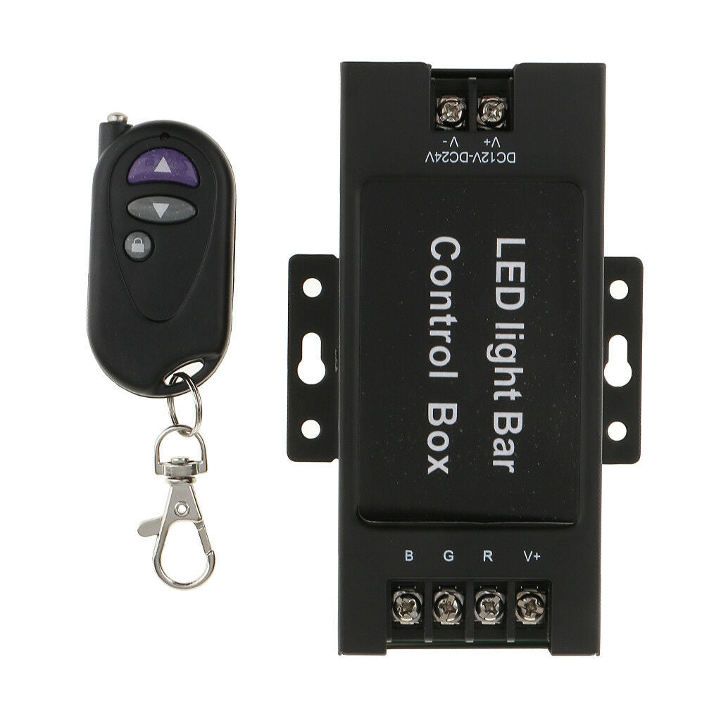 Car LED Bar Strobe Controller Box with Wireless Remote 12-24V