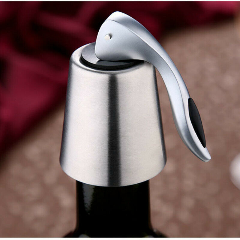 Stainless Steel Champagne Vacuum Stopper Saver Sealed Cap Bottle Club Bar Wine