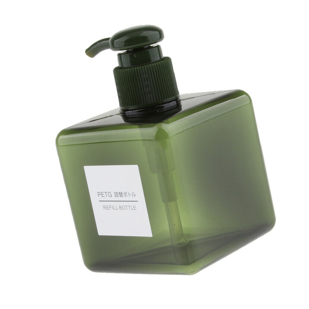 2Pcs Foaming Soap Dispenser Cosmetic Containers Bottle  Dark green 250ml