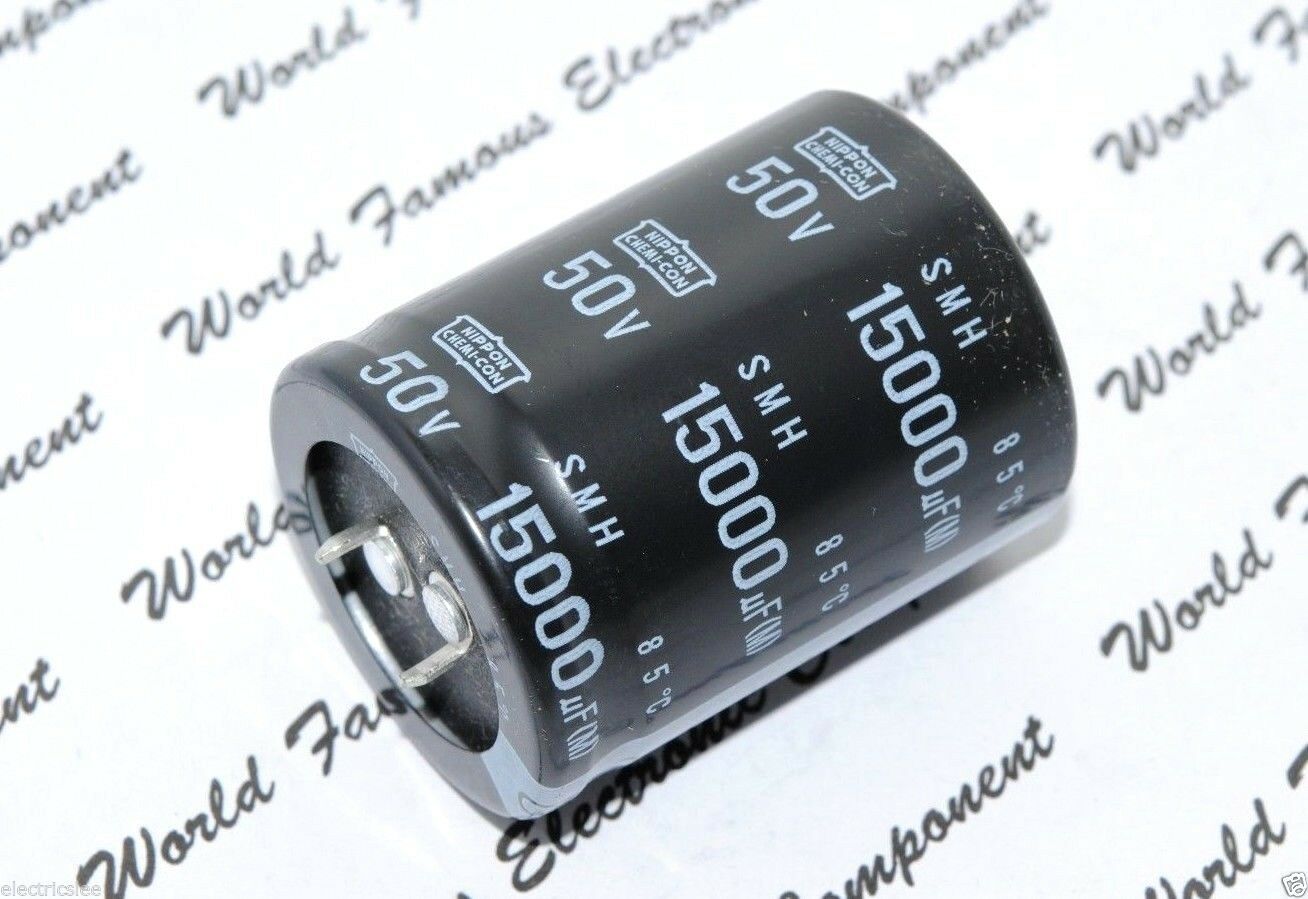 1pcs - NIPPON SMH 15000uF (15000µF) 50V Snap-In Capacitor ESMH500VSN153MA45S+000