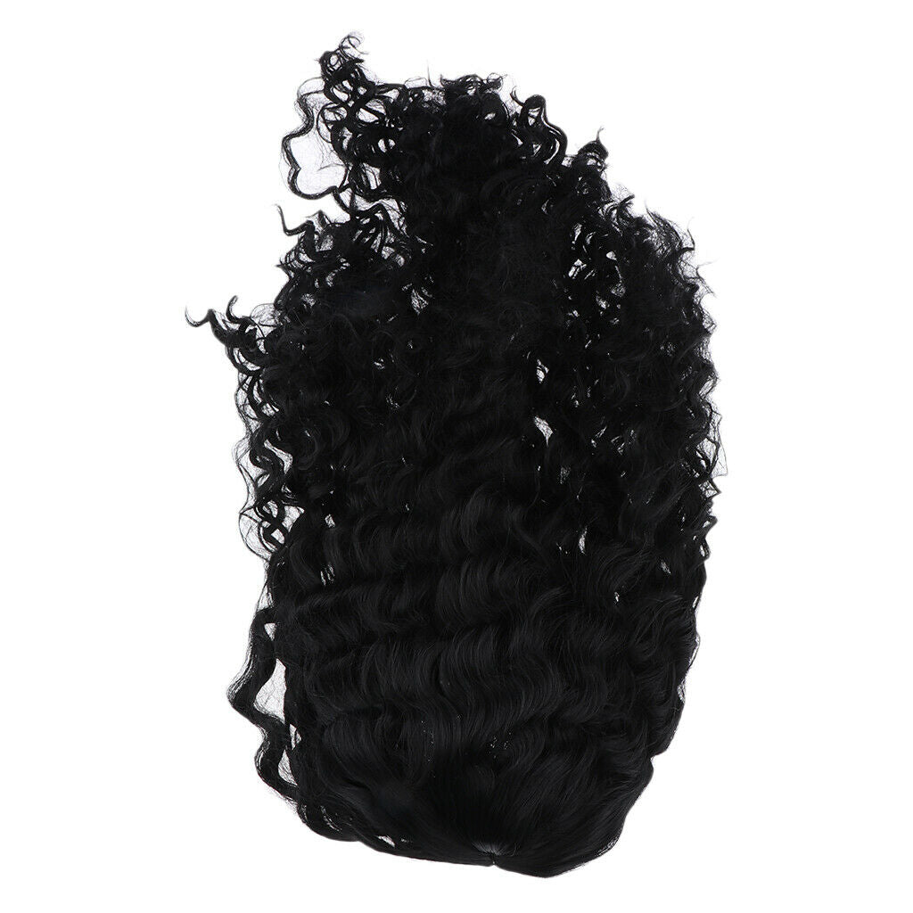 Long Curly Wigs for Black Women 25.6'' Afro Wig High Density Natural Look Black