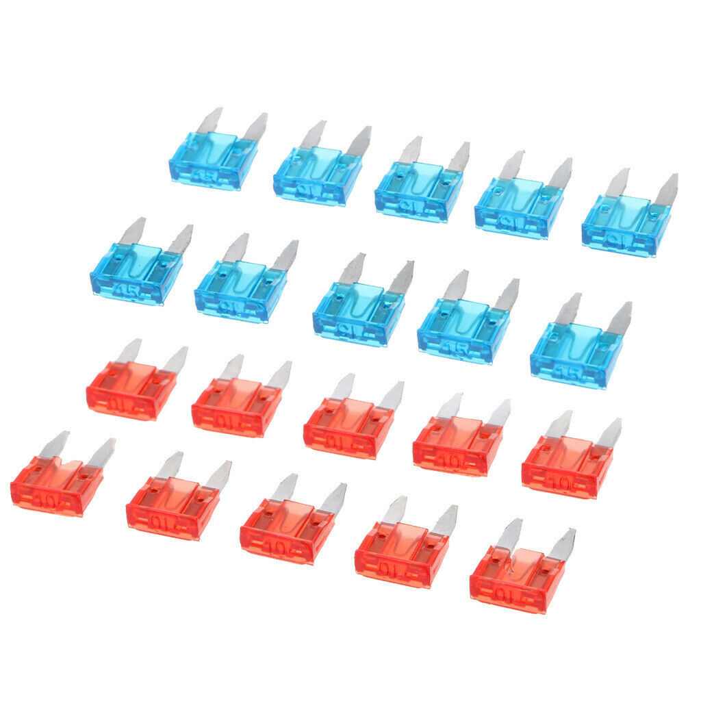 20X 10A 15A  Fuse Blade Fuse Assortment for Car Boat Truck SUV Assorted