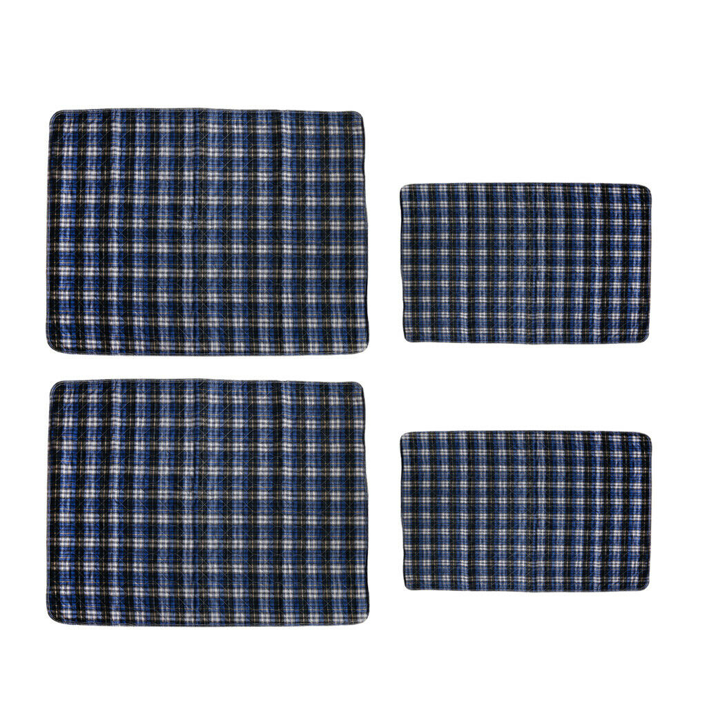 4Pieces Washable Bed Pad Waterproof Incontinence Pee Mattress Sheet Soft