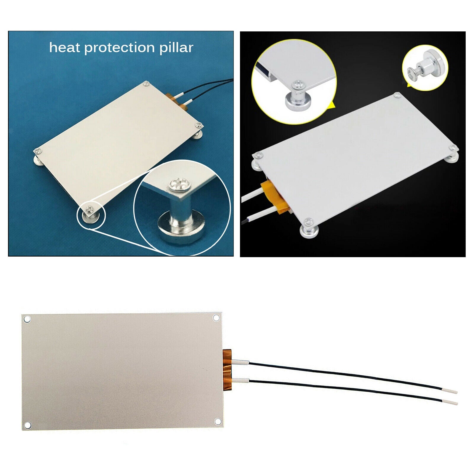 220V 360W Aluminum Copper LED Lamp Remover PTC Heating Plate DIY Project