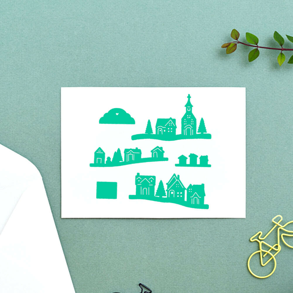 House Metal Cutting Dies for DIY Scrapbooking Paper Card Embossing Die Cuts @