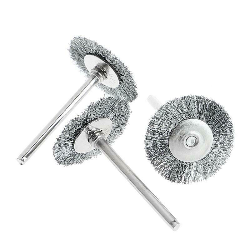 9 Steel Brush Wire Wheel Brushes Die Grinder Rotary Electric Tool for Engraver