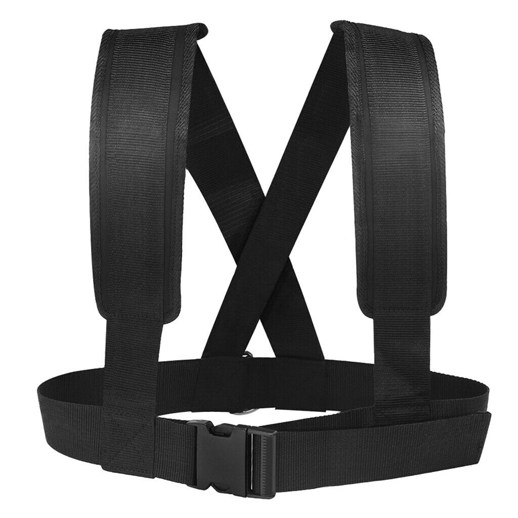 Pro Sled Harness Fitness Workout Speed Trainer with Pull Strap for Resistance