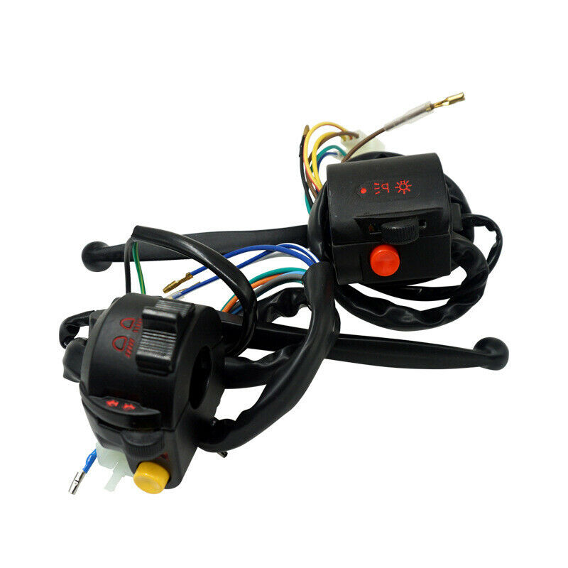 7/8" 22MM Motorcycle Handlebar Horn Button Fog Light Switch w/Handle Brake Lever