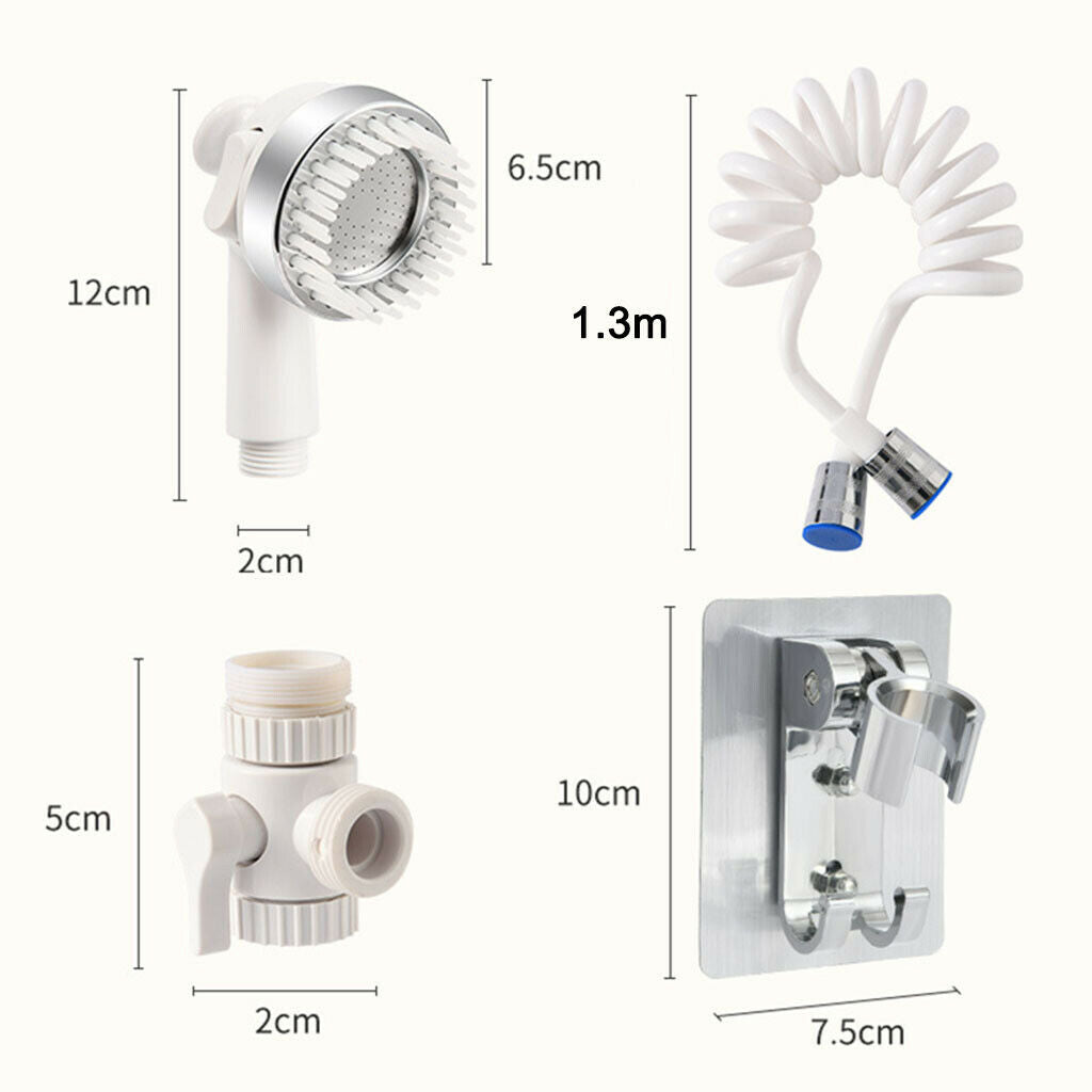 Tap Attachment Shower Spray Kit Bathroom Faucet Shower Head for Hair Washing