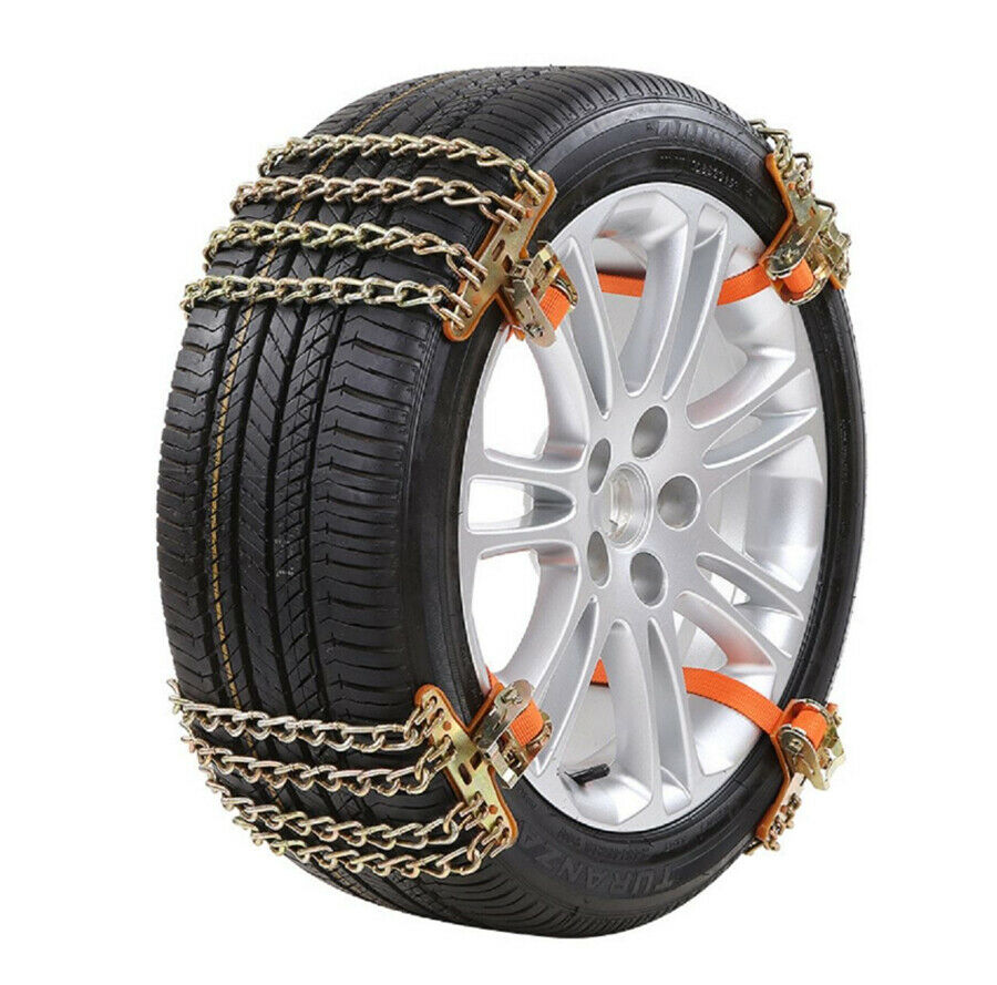 1PCS Wear-resistant Steel Car Snow Chains All Weather For 205--225 Tire Wheel