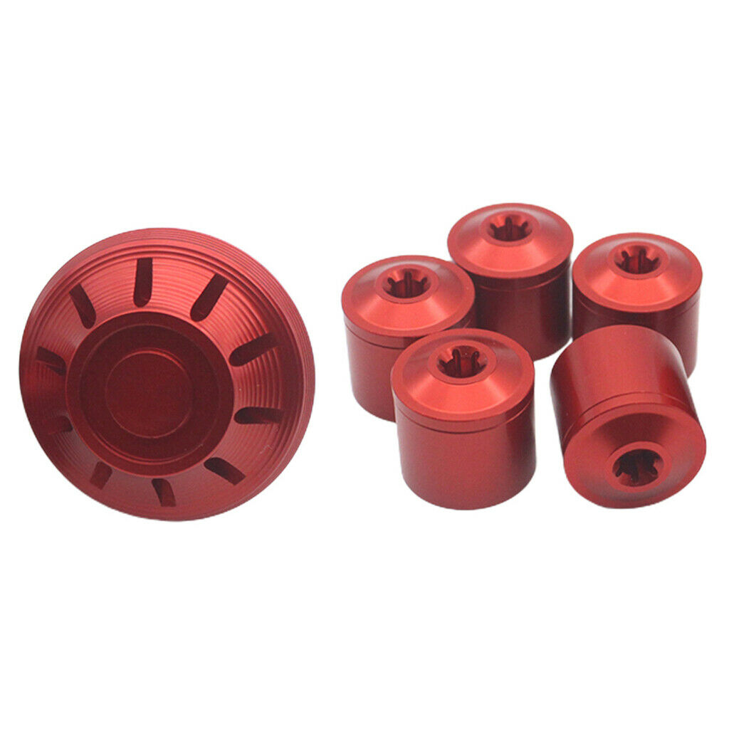 Motorcycle Hubcap Set Wheel Side Cover for Piaggio Vespa 250 300 17-20 Red