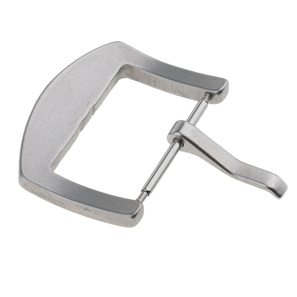 Matte Finished Stainless Steel Spring Bar Watch Strap Bands Buckle 22mm