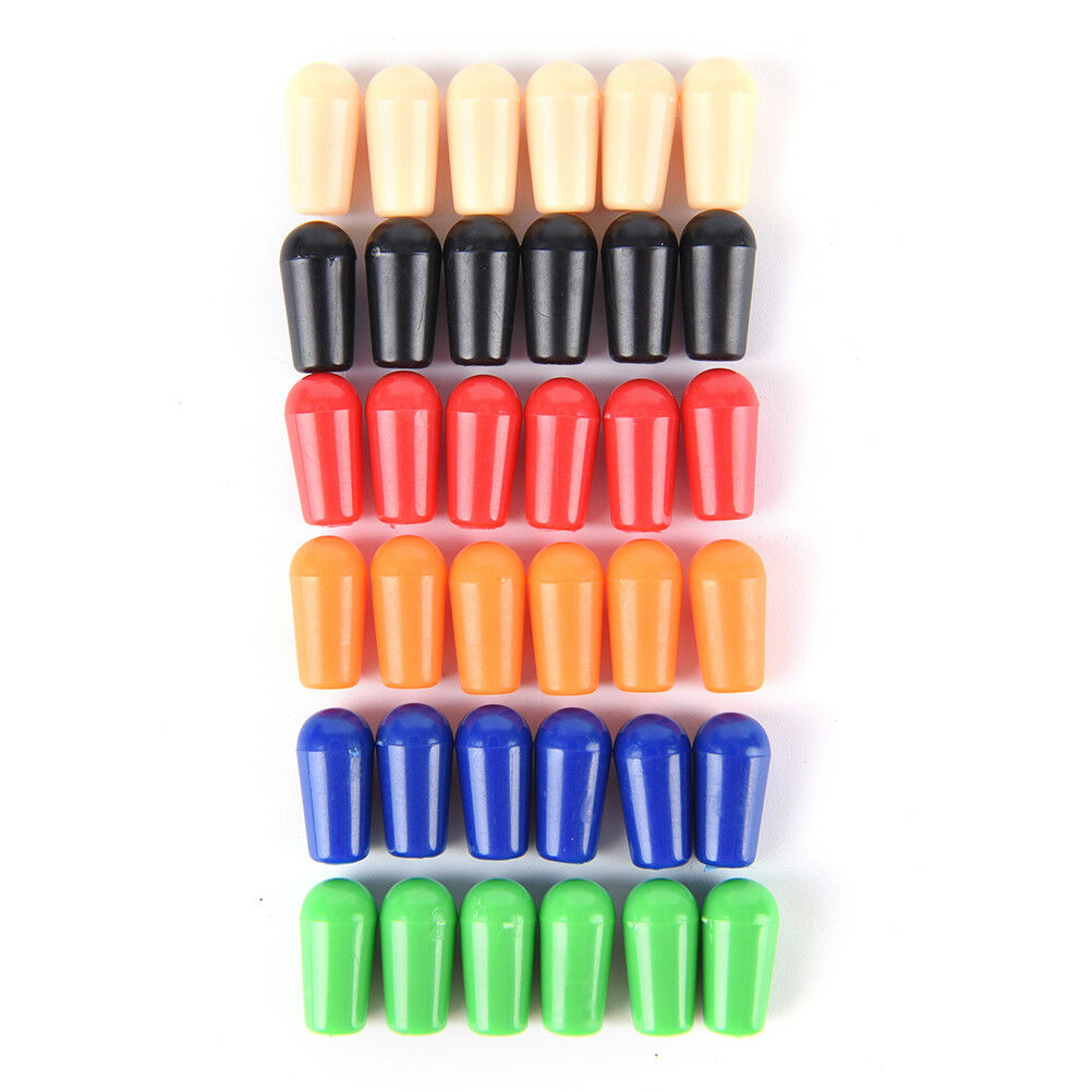 6x 4mm Toggle Switch Tip Caps Colorful for electric Guitar random colo.l8