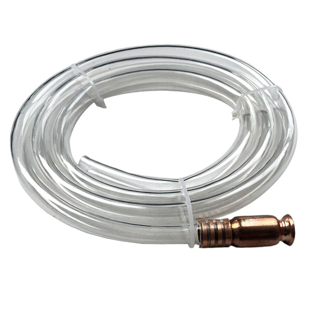 Liquid Fluid Petrol Jiggle Transfer Syphon Drainer Pump Clear Hose