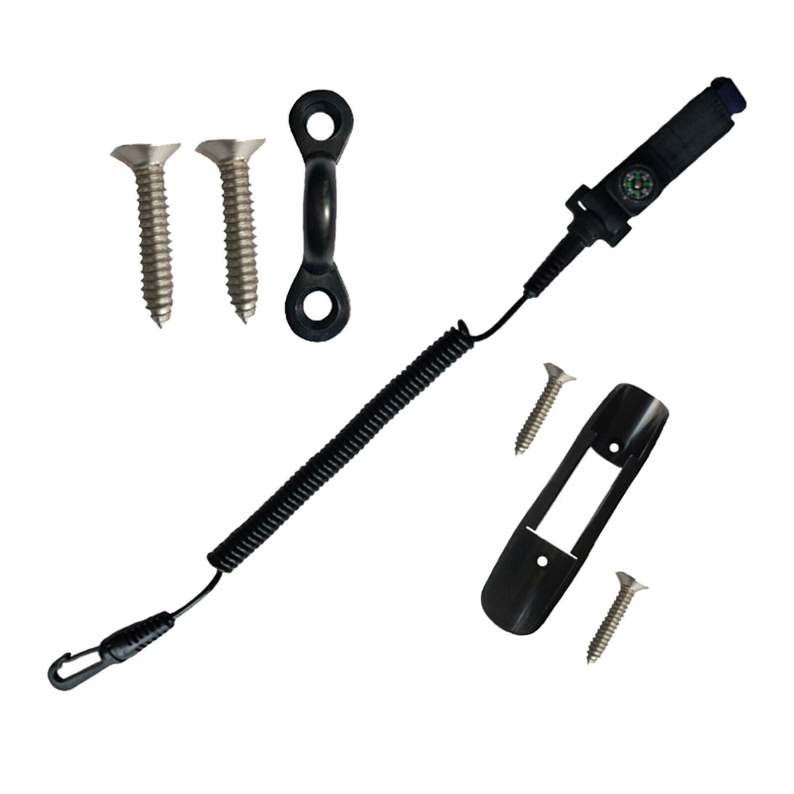Kayak Paddle Clip with Missed Rope C-shaped Bucklefor Yacht Canoe Kayak Fishing