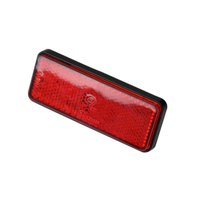 1PCS Car Trucks Motorcycle Red Rectangle LED Reflector Tail Brake Stop Light Kit