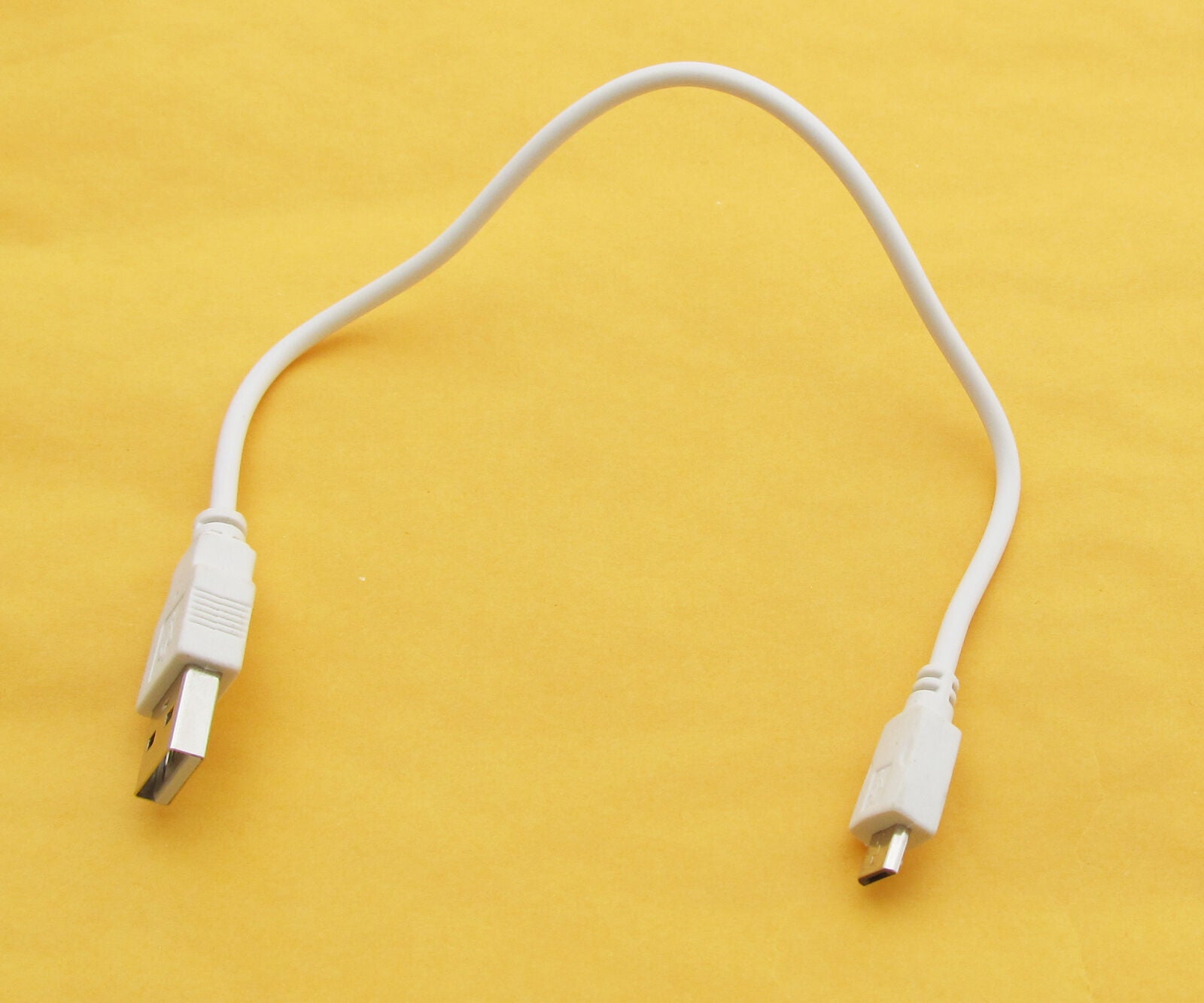 5pcs White 30cm Micro USB PC Power Charge Cable for Mobile Cell Phone Universal