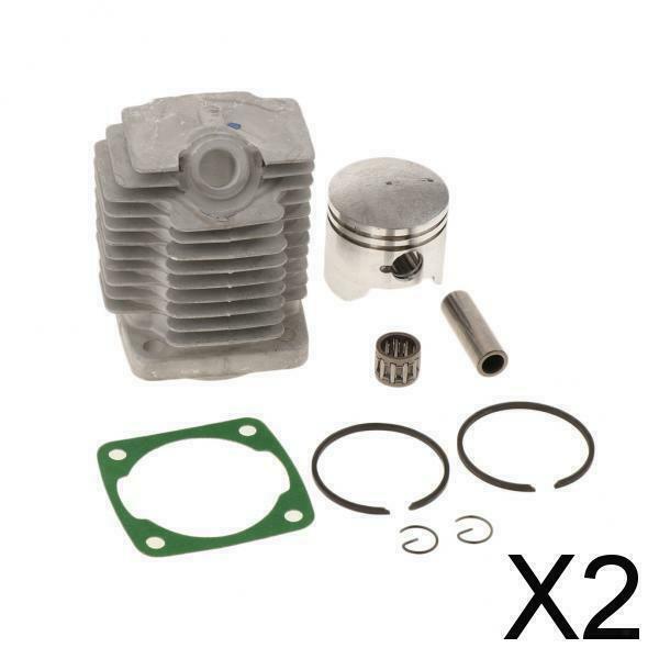 2X 1 Set 44mm Aftermarket Cylinder Piston Pin Rings & Circlips Rebuild Kit