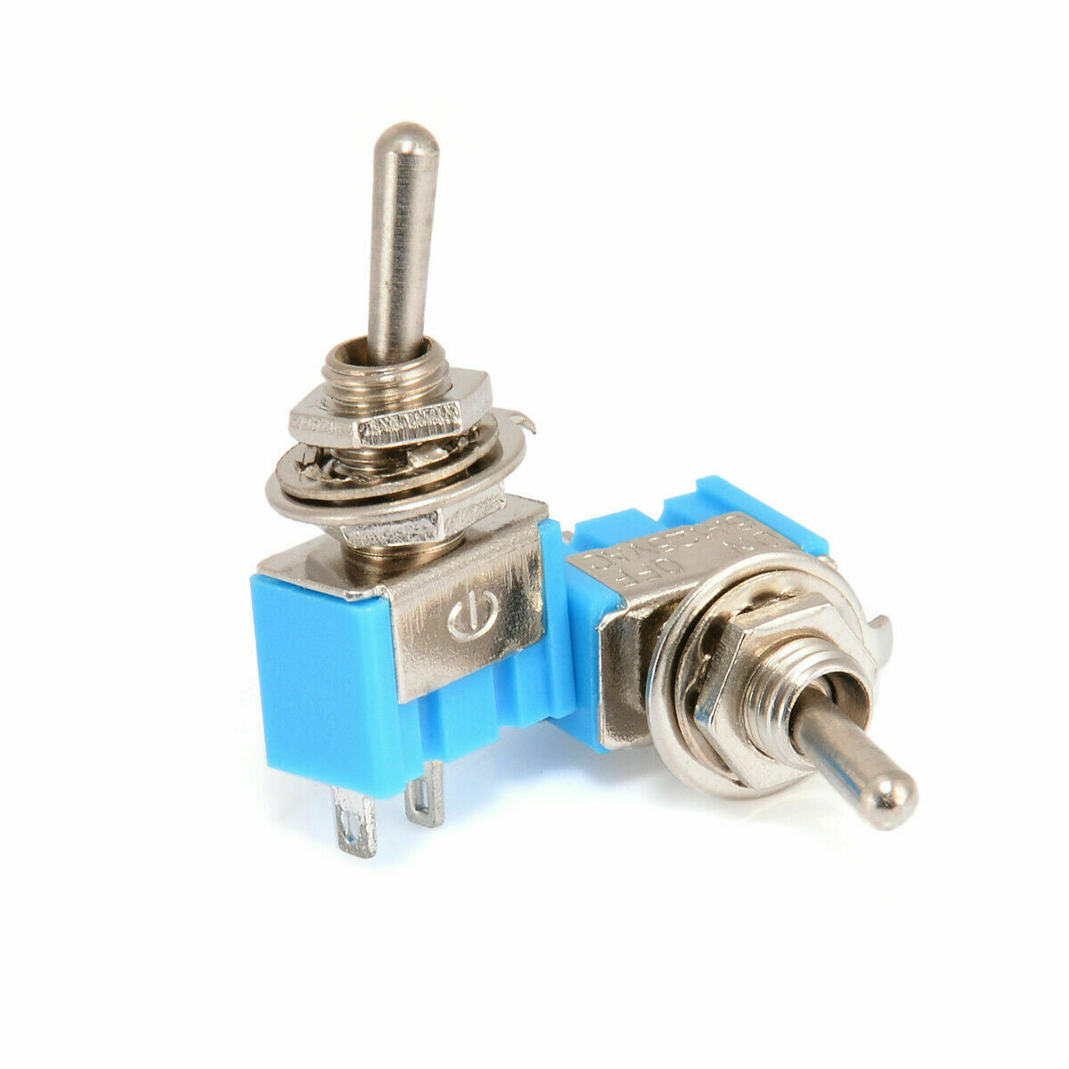 10Pcs 2 Pin SPST ON-OFF 2 Position 6A 125V AC Mini Toggle Switches MTS-101