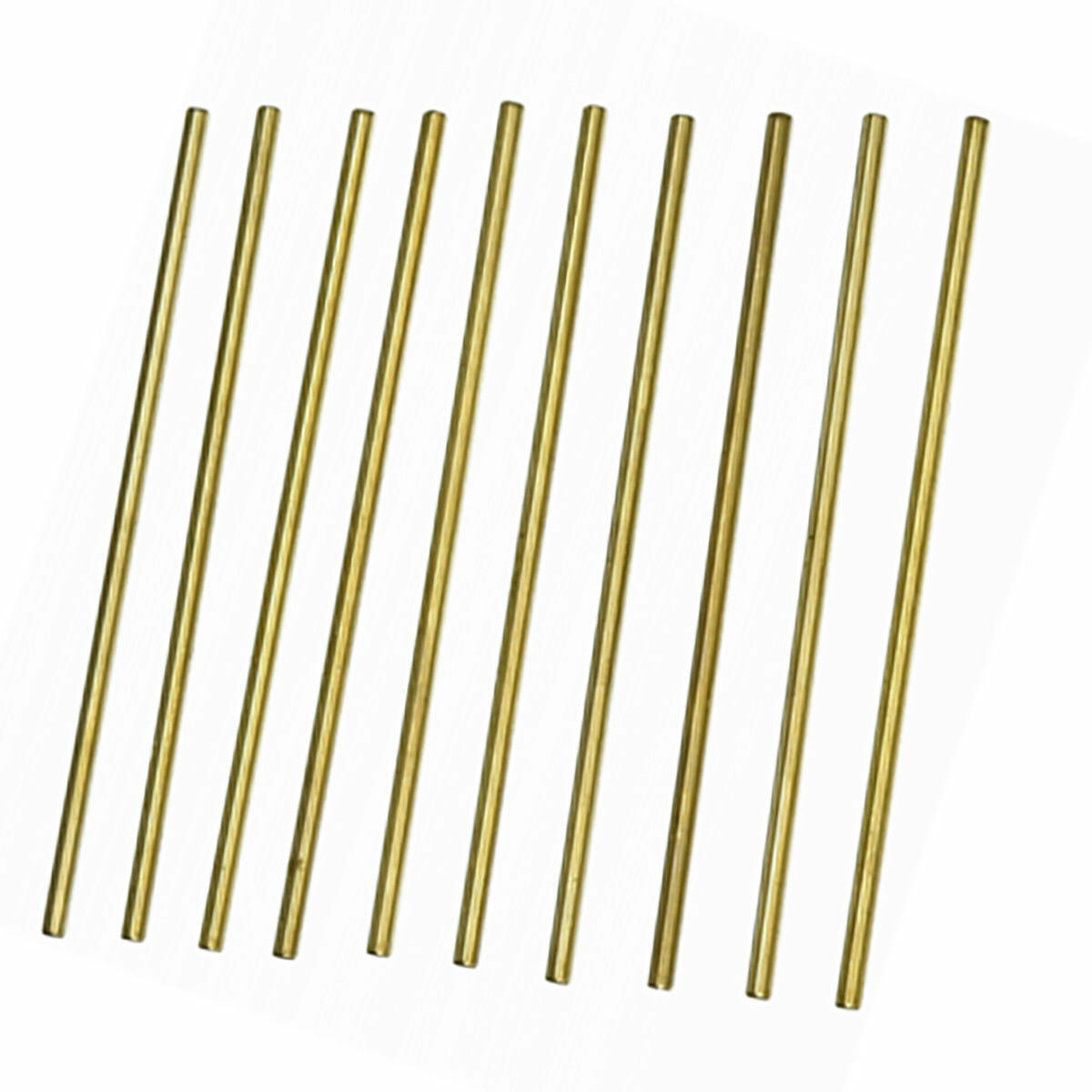 10Pcs Brass Round Rod D3mm x 100mm long Solid Lathe Bar cut