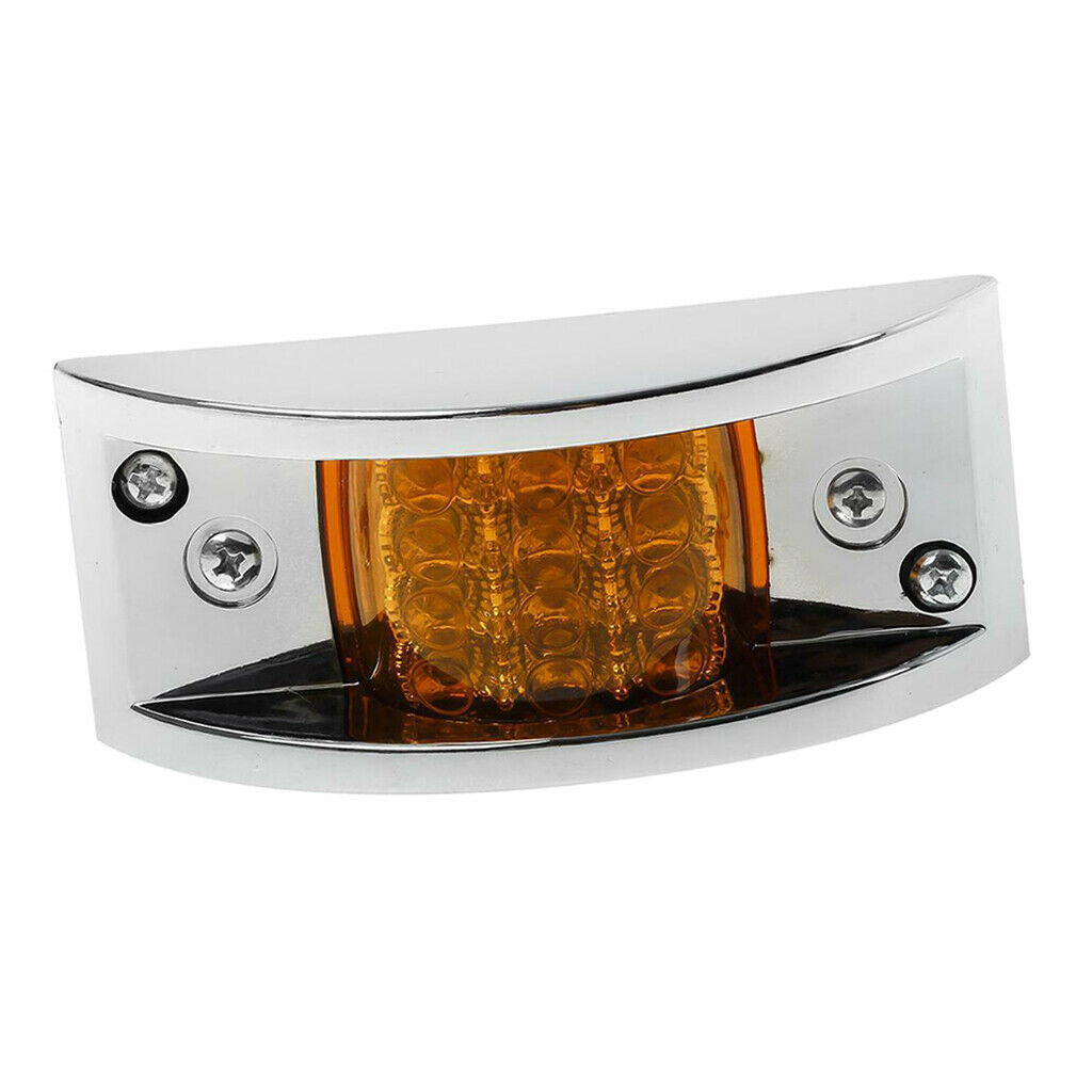 Amber LED Side Marker Fender Light Waterproof 12/24V for Truck Trailer