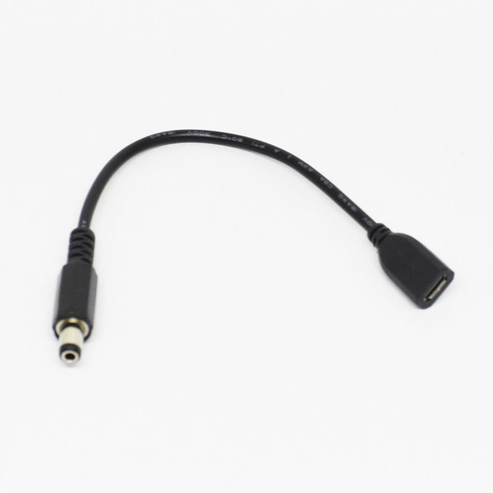50pcs 5.5x2.5mm Male Plug to Micro 5pin USB Female Socket DC Power Adapter cable