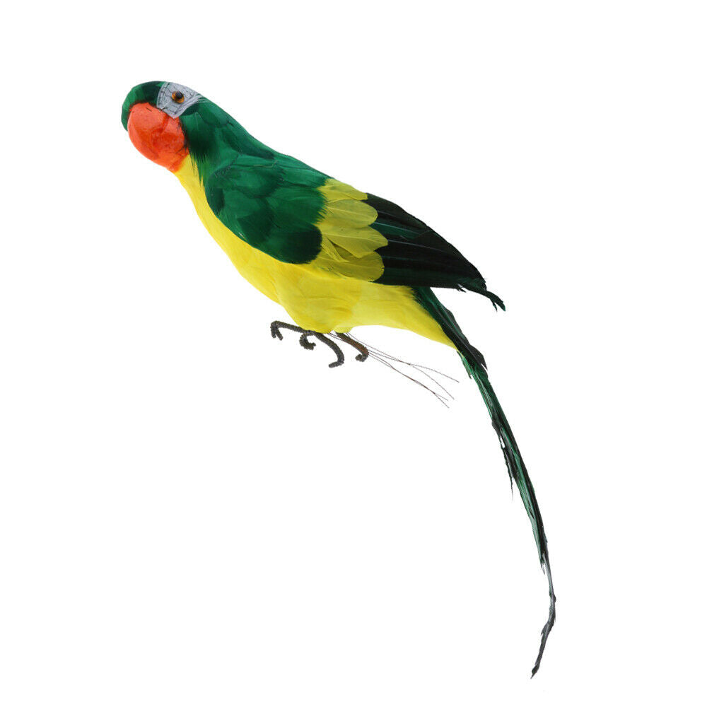 2pcs Simulation Feather Bird Artificial Foam Parrot Birds Party Crafts Ornament