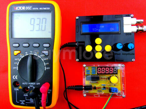 DIY Kits 1Hz-50MHz Crystal Oscillator Tester Frequency Counter Meter + Case New