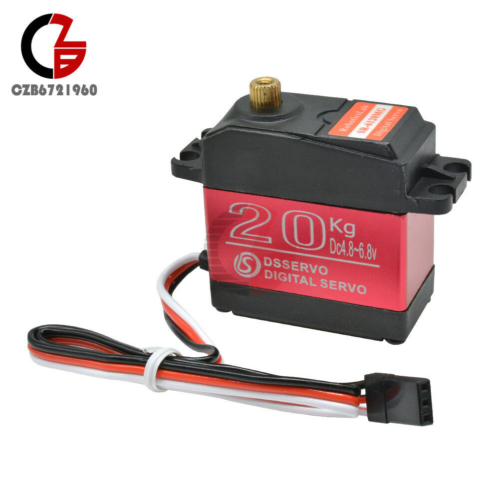 Waterproof  180 Degree 20kg High Torque Metal Gear Digital RC Servo Motor