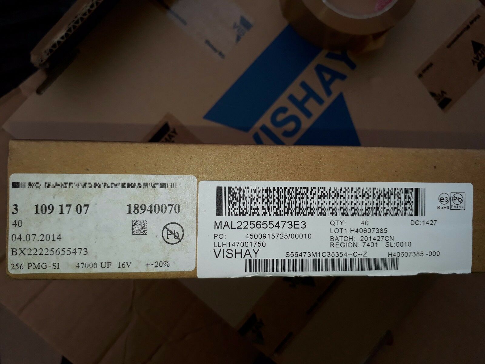 30x NEW 47000UF 16V VISHAY 256 Power Miniaturized HQ CAPS FOR AUDIO !