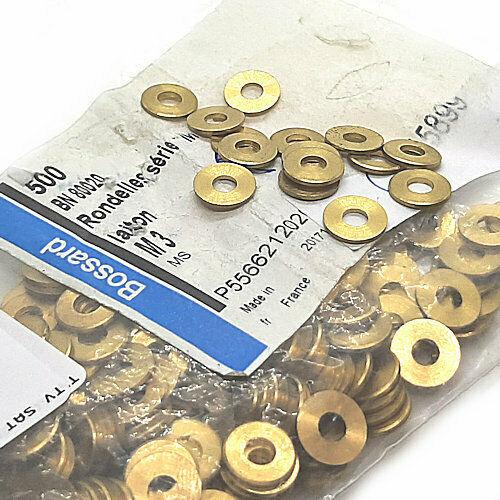 [200pcs] 8015899 PAD M3/8X3.2X0.8/BN80020 NFE25-513M Brass PAD
