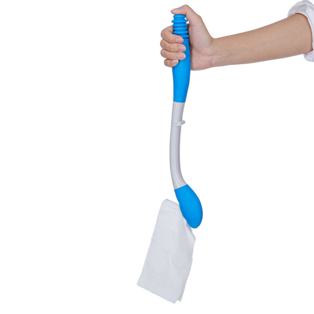 Folding Comfort Long Bottom Wiper Holder Toilet Paper Grip Self Wipe Aids