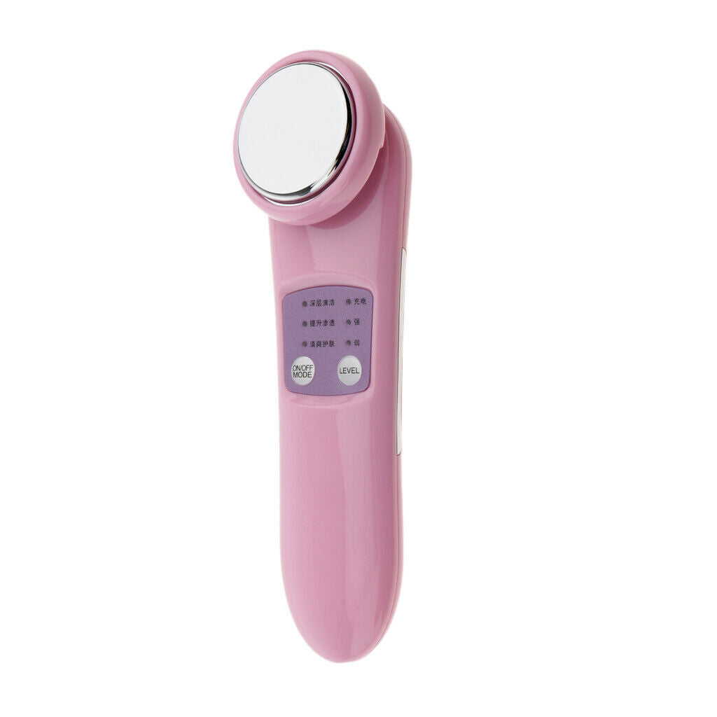 Electric Facial Cleaner Massager Heat Treatment Skin Tight Beauty Instrument